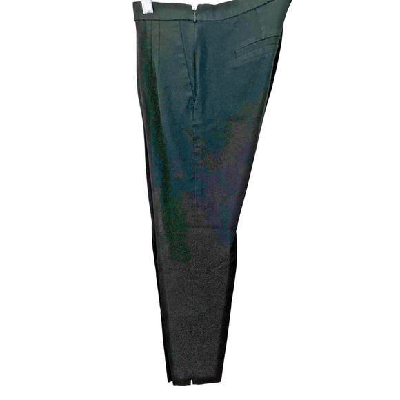 J Crew Martie Slim Cropped Ankle Pants Black Stretch Side Zip Casual Size 0 - Picture 3 of 7